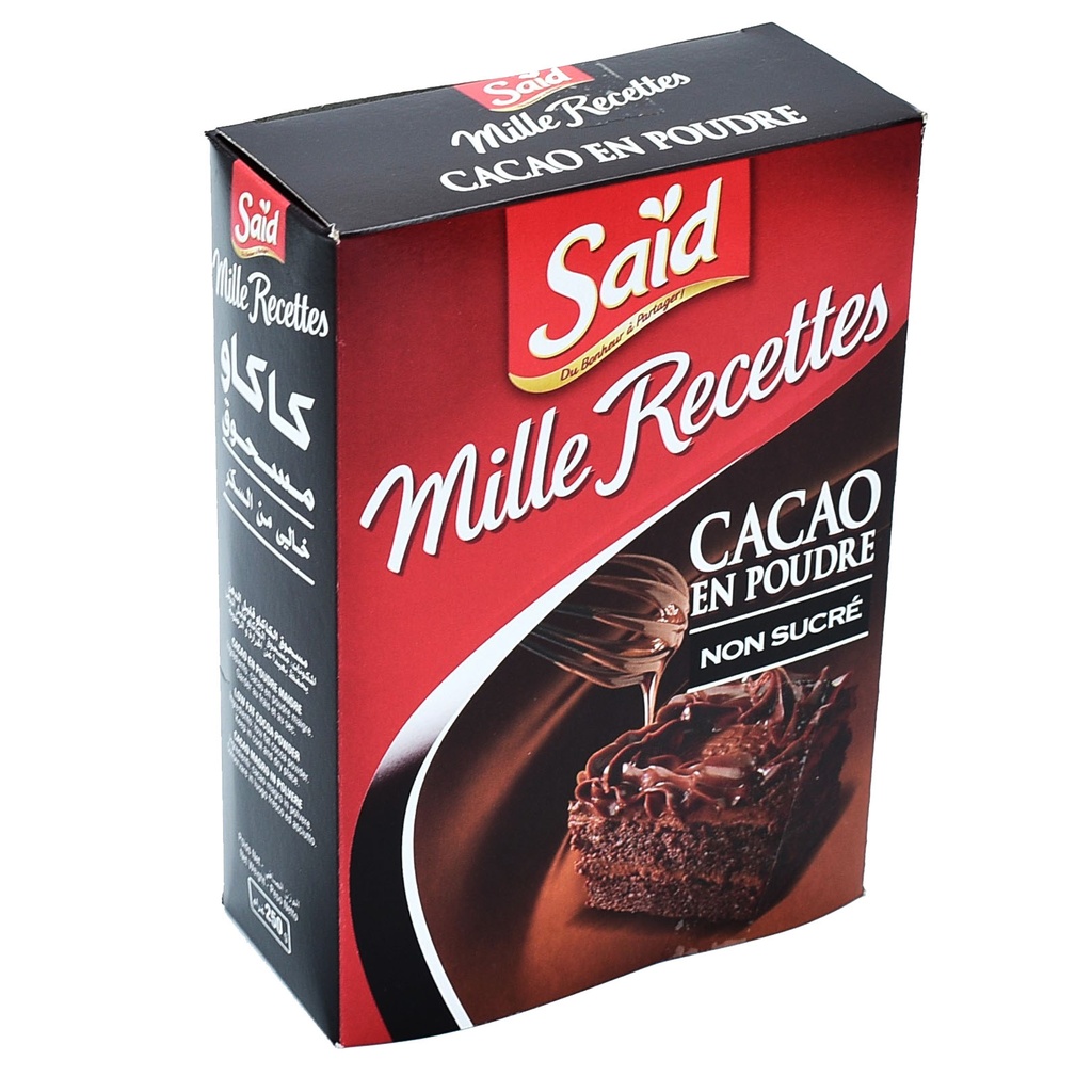 CACAO EN POUDRE NON SUCRE SAID 200g