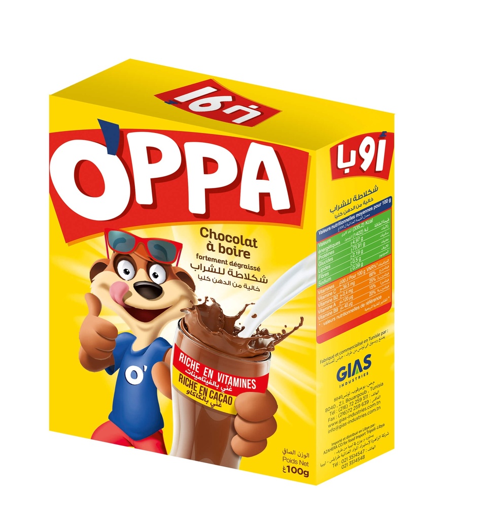 Chocolat a boire OPPA