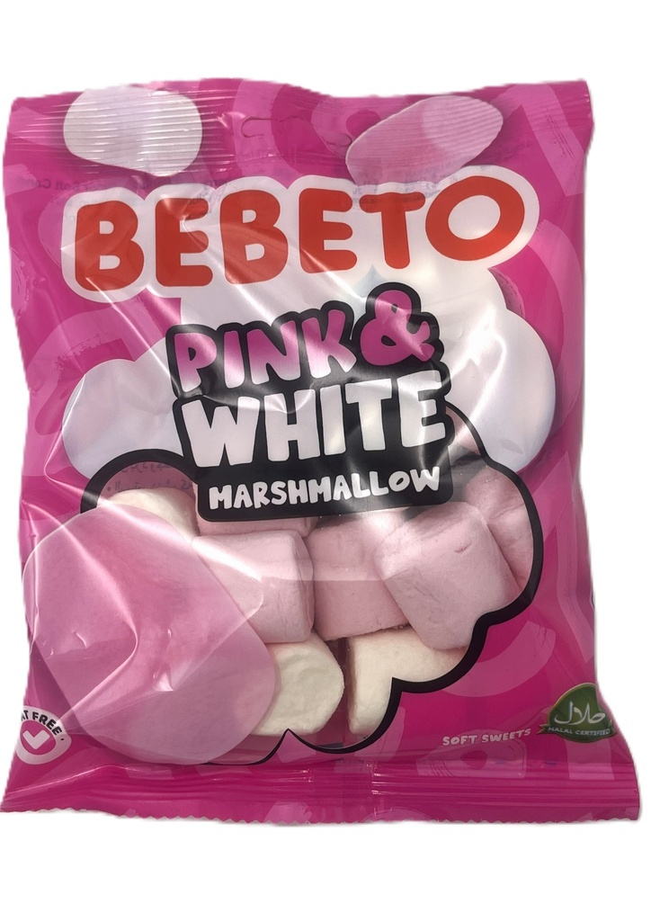 BEBETO MARSHMALLOW PINK AND WHITE 135GR