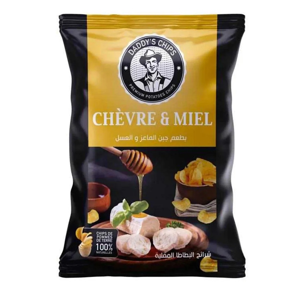 DADDY CHIPS CHEVRE ET MIEL 70G