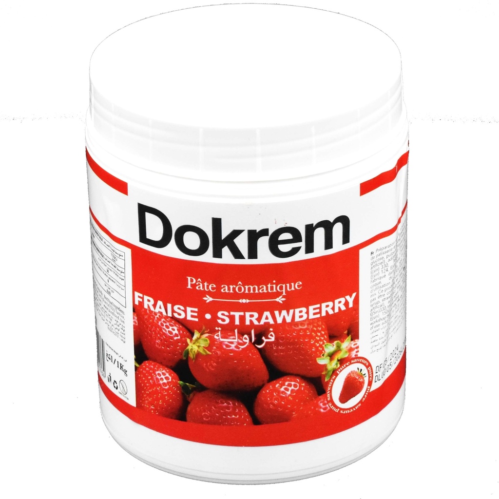 PATE AROME FRAISE DOKREM 1KG